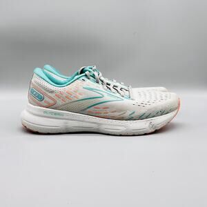 Brooks Shoes Womens 9 Gray Teal Glycerin 20 Running Cushion Athletic Sneakers